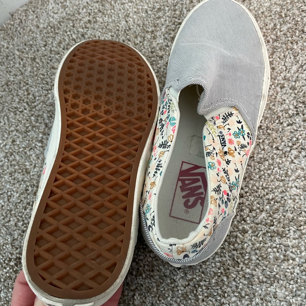 Blue/floral Vans